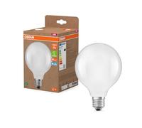 Osram en forme de globe classique, avec filament LED décoratif, classe d'efficacité énergétique A, E27, 5 W, 1055 lm, 6500 K, blanc lumière du jour. Sans échauffement, 100% d'éclairage immédiat.