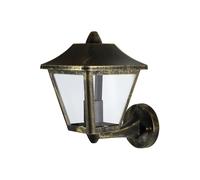 Wandlampe Extérieure IP44 Aluminium Noir Or E27 Verre OSRAM H:26 cm