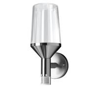 OSRAM ENDURA Classic Calice applique à capteur en acier inox avec diffuseur en verre, E27, protection IP44, pour éclairage d'allées