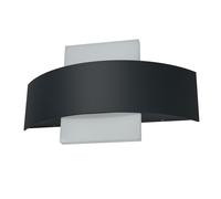 Osram ENDURA Style Shield Square luminaires extérieurs LED avec émission de lumière en haut et en bas en gris foncé en aluminium, protection IP44, pour façades/entrées