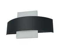 Osram ENDURA Style Shield Square luminaires extérieurs LED avec émission de lumière en haut et en bas en gris foncé en aluminium, protection IP44, pour façades/entrées