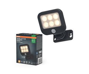 Osram ENDURA STYLE USB Applique Murale Rechargeable Haut-Bas Réglable, 1.8W, 140lm, 3000K, Capteur PIR, IP44, Polycarbonate Gris Foncé