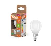 Osram Energy Class en forme de mini bouclassique, 2,2 W / 470 lm lumière blanc froid (4000 K), CRI 80, en verre dépoli sans plomb, culot E14, IP20, diamètre 45 mm.