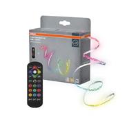 Osram Flex Bendable Ruban LED RGBW 3M, avec télécommande, autocollant, dimmable, avec pile et accessoires de montage