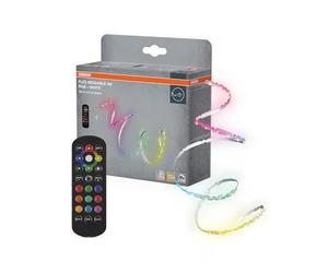 Osram Flex Bendable Ruban LED RGBW 3M, avec télécommande, autocollant, dimmable, avec pile et accessoires de montage