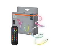 OSRAM Flex Bendable Ruban LED RGBW 5M, télécommande incluse, autocollant, dimmable, avec batterie et accessoires de montage