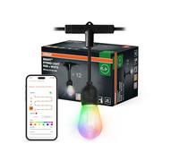 Osram Guirlande lumineuse extérieur SMART+ WiFi, 4,5 W, 240 lm, blanc chaud | SMART+ String Light, Party Lighting Special and Mood Light, Noir, 15000 h, pack de 1