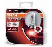 Osram H4 12V 60/55W P43T NIGHT BREAKER SILVER +100% 2Pcs.