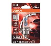 OSRAM H4 Ampoule projecteur longue portée 60/55W 4050K feu de route Halogène 64193NL-01B
