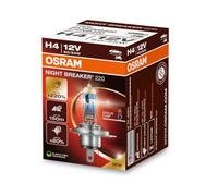 Osram Ampoule halogène NIGHT BREAKER 220 H4 64193NB220 +220% luminosité boîte pliante 1 lampe blanc