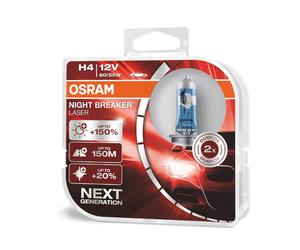 OSRAM H4 NIGHTBREAKERLASER 150% NextGen 2 Pièces 12V