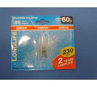 OSRAM Halogène HALOPIN 66660 AM 230V G9 60W ◆ MATT ◆ Dimmable NEUF 790 LUMEN