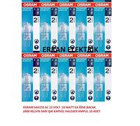Osram Halostar Starlite Lot de 40 ampoules halogènes G4 12 V 10 W 145 lm 2800 K 11 kWh/1000 h efficacité énergétique C