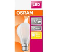 OSRAM HOMELIGHTING 4058075114913 LED CEE E (A - G) B22d forme de poire 6.5 W = 60 W blanc chaud (Ø x L) 60.0 mm x 104.0 mm 1 pc(s)