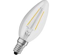 OSRAM HOMELIGHTING 4058075434141 LED CEE F (A - G) E14 forme de flamme 2.5 W = 25 W blanc neutre (Ø x L) 35 mm x 100 mm 1 pc(s)