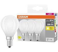 OSRAM HOMELIGHTING 4058075592599 LED CEE D (A - G) E14 forme de goutte 5.5 W = 60 W blanc chaud (Ø x H) 45 mm x 45 mm 3 pc(s)