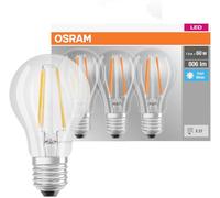 OSRAM HOMELIGHTING 4058075819535 LED CEE E (A - G) E27 forme de poire 6.5 W = 60 W blanc neutre (Ø x H) 60 mm x 60 mm 3 pc(s)