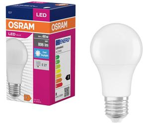 OSRAM HOMELIGHTING 4099854109829 LED CEE F (A - G) E27 forme de poire 8.5 W = 60 W blanc froid (Ø x H) 60 mm x 60 mm 1 pc(s)