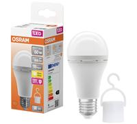 OSRAM LED lampe de camping avec batterie rechargeable intégrée, aussi lumineuse que des lampes de 60W traditionnelles, lumière blanc chaud (2700K), idéale pour le jardin ou comme éclairage d'urgence