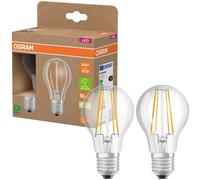 OSRAM HOMELIGHTING 4099854253508 LED CEE A (A - G) E27 forme de poire 3.8 W = 60 W blanc chaud (Ø x H) 60 mm x 60 mm à filament 2 pc(s)