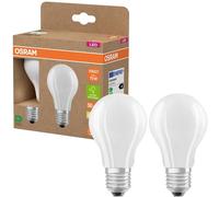 OSRAM LED Superstar Classic A 75 en forme d'ampouclassique en verre dépoli - 5 W - 1055 lm - E27 - lumière blanc chaud de 2700 K - EEK A - diamètre 60 mm - lot de 2} blanc G