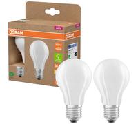 OSRAM HOMELIGHTING 4099854253775 LED CEE A (A - G) E27 forme de poire 7.2 W = 100 W blanc chaud (Ø x H) 60 mm x 60 mm 2 pc(s)
