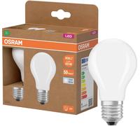 OSRAM HOMELIGHTING 4099854259777 LED CEE A (A - G) E27 forme de poire 3.8 W = 60 W blanc neutre (Ø x H) 60 mm x 60 mm 2 pc(s)