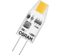 OSRAM LED BASE PIN MICRO, pack avantage de 5 lampes basse tension, remplace les lampes spéciales PIN 10W classiques, blanc chaud (2700K), 1W, G4, verre mat, non dimmable, ultra-compact