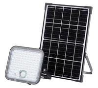 OSRAM Projecteur solaire LED Endura Outdoor noire avec panneau solaire, câble de 5 m, télécommande et détecteur de mouvement PIR, 30W, 4500lm, température de couleur 4000K, EE A