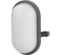 LEDVANCE Bulkhead LED 4W/7W/9W CCT Noir IP65, applique/plafonnier avec cage de protection, éclairage de sous-sol, éclairage étanche