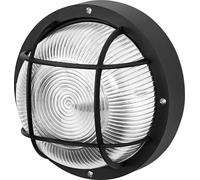 OSRAM HOMELIGHTING Bulkhead Essential Round E27 Black 4058075845626 Plafonnier, Applique noir