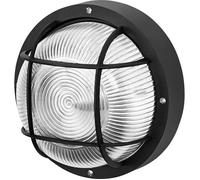 OSRAM HOMELIGHTING Bulkhead Essential Round E27 Black 4058075845626 Plafonnier, Applique noir