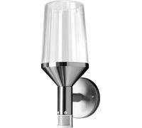 OSRAM ENDURA Classic Calice applique à capteur en acier inox avec diffuseur en verre, E27, protection IP44, pour éclairage d'allées