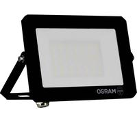 Osram Projecteur LED LUX moderne 30 W, 2 700 lm, 6 500 K, IP65, aluminium noir, spot extérieur, verre dépoli