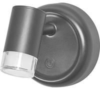 Osram LED Batterie Applique Veilleuse Noir 1,8W Blanc Chaud Touch-Dimmbar USB