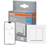 OSRAM Interrupteur mural SMART+ WiFi 2 boutons magnétique USB-C Interrupteur mural SMART+ WiFi, 2 boutons, magnétique, rechargeable par USB-C, autonomie de 6 mois, compatible Alexa, blanc