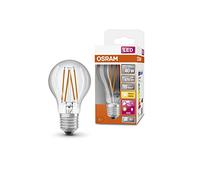 Osram Lampada LED Star+ con sensore di luce diurna, E27-base Ottica del filamento,Bianco caldo (2700K), 470 Lumen, sostituzione delle lampade 40W, non dimmerabile, 4-Confezione
