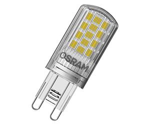 OSRAM Lampe à broche LED avec douille G9, blanc chaud (2700K), lampe basse tension 220-240V, 3,8W, remplacement pour lampe conventionnelle 40W, pack double