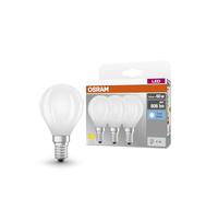 OSRAM Lampe à filaments Star, E14-base, verre dépoli ,Blanc froid (4000K), 806 Lumen, Remplacement de la traditionnelle 60W-Ampoules 3-Pack