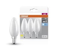 Osram Lampe à filaments Star, E14-base, verre dépoli,Blanc froid (4000K), 806 Lumen, Remplacement de la traditionnelle 60W-Ampoules 3-Pack