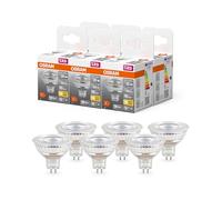 OSRAM Lampe à LED Star Reflector, GU5.3-base, verre clair ,Blanc chaud (2700K), 345 Lumen, Remplacement de la traditionnelle 35W-Ampoules 6-Pack