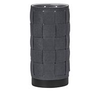 OSRAM Lampe à poser Decor Felt Weaving Tube gris en feutre et métal, E14, diam.