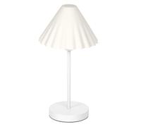 OSRAM Lampe à poser Decor Pulp blanche en métal et papier mâché, E14, gradable,
