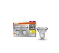 OSRAM Lampe à réflecteur LED par16, 4.3W, blanc chaud, non dimmable, GU10, 2 pack