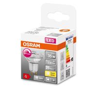 Osram Lampe À Réflecteur Superstar, Gu10-Base, Verre Clair ,Blanc Chaud (2700k), 230 Lumen, Remplacement De La Traditionnelle 35w-Ampoules 1-Pack