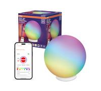 OSRAM Lampe d'ambiance et de table SMART+ WIFI BALL LIGHT, noire, 5 W, 200 lm, effet lumineux Magic RGB dynamique, deux sources lumineuses, intensité variable, longue durée de vie, installation facile