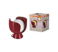 Osram Lampe de table Corolle E14 métal verre rétro rouge Lampe de table Decor Corolle E14, métal et verre, câble textile, ampoules remplaçables, style rétro, rouge