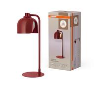 Osram Lampe de table DECOR Corolle, Métal Rouge Verre, Version G9, Câble