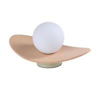 OSRAM Lampe de table DECOR Pearl G9 Beige, lampe de table en feutre, verre et m