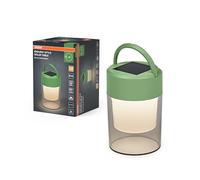 Osram Lampe de Table ENDURA STYLE SOLAR, 0,42W, 20lm, 3000K blanc chaud, dimmable, avec crochet, IP44, Plastique Vert